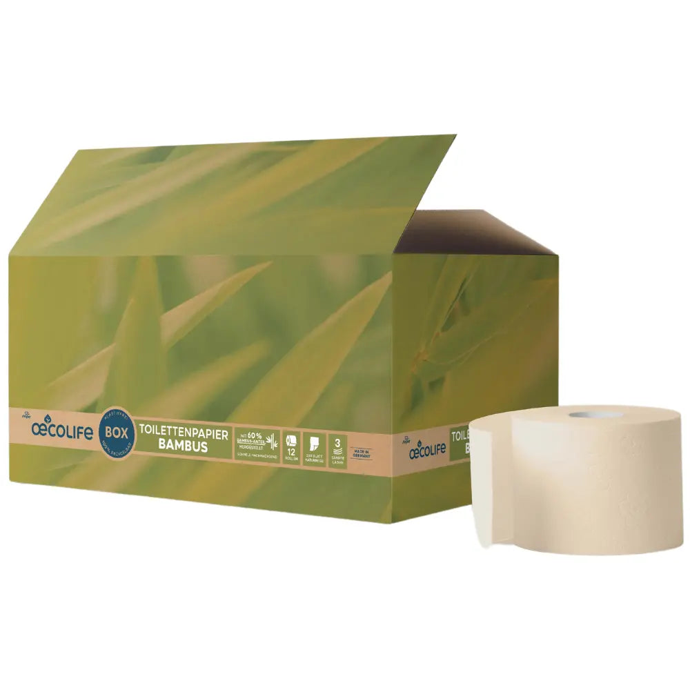 oecolife Toilettenpapier Box Bambus 3lg 12x250BL